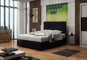 Čalouněná postel s úložným prostorem DELILAH 2 - 120x200, černá
