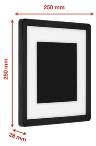 Telefunken 315905TF - LED Venkovní nástěnné svítidlo LED/15W/230V IP44 4000K černá