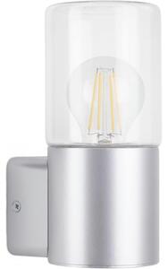 Briloner 320504TF - Venkovní nástěnné svítidlo 1xE27/12W/230V IP44 stříbrná