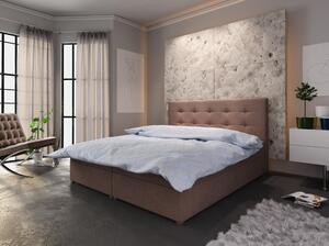 Manželská postel s úložným prostorem STIG COMFORT 6 - 180x200, hnědá