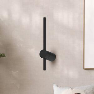 Milagro Lighting LED nástěnné světlo Swing, výška 30 cm, kov, černá, Černá, Obývací pokoj / jídelna, kov, Moderní