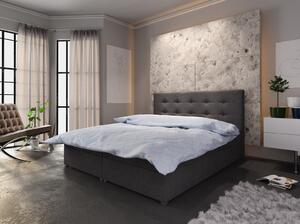 Manželská postel s úložným prostorem STIG COMFORT 6 - 200x200, černá