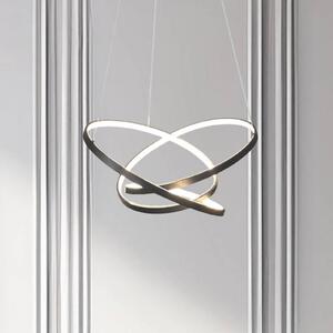 Milagro Lighting Závěsné světlo LED Empoli, kov, černé, 4 000 K, Černá, Obývací pokoj / jídelna, kov, Moderní