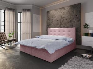 Manželská postel s úložným prostorem STIG 6 - 160x200, růžová