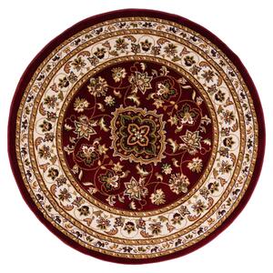 Flair Rugs, Kusový koberec Sincerity Royale Sherborne Red kruh, 133x133 (průměr) kruh, červená, kancelář
