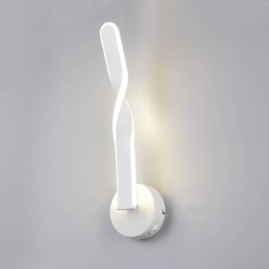 Reality Leuchten LED nástěnné světlo Ginko, bílá matná, kov, výška 45,5 cm, Bílá / opál, Obývací pokoj / jídelna, kov, Moderní