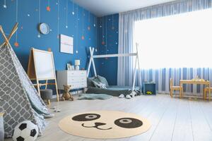 Zala Living - Hanse Home koberce Dětský kusový koberec Vini 103921 Cream Black - 120x120 (průměr) kruh cm