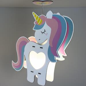 Dalber 41597 - Dětský lustr UNICORN 1xE27/15W/230V