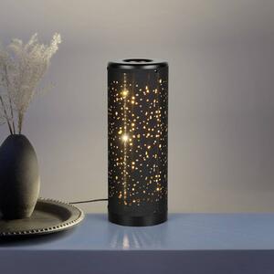 Reality Leuchten LED stolní lampa Taco, černá, plast, výška 34,5 cm, Černá, Obývací pokoj / jídelna, Plast, Moderní