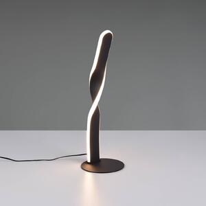Reality Leuchten LED stolní lampa Ginko, černá matná, kov, výška 40,5 cm, Černá, Obývací pokoj / jídelna, kov, Moderní
