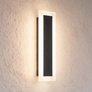 Milagro Lighting LED venkovní nástěnné svítidlo Wow, černé/bílé, kov, IP54,, Černá, kov, Moderní