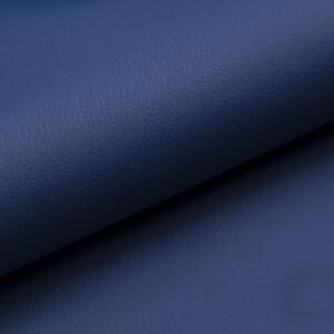 Kontinentální postel Boxspring RAVIOLI modrá ekokůže 180x200cm