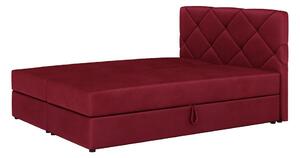 Manželská postel s úložným prostorem KATRIN - 200x200, červená