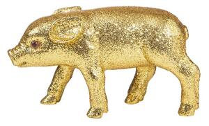 PIGGY Prasátko se třpytkami 15 cm - zlatá