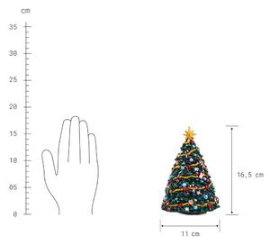 X-MAS Hrací skříňka vánoční stromek 16,5 cm