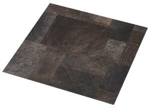 Podlahová krytina PVC samolepicí 5,11 m² struktura dřeva hnědá