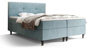 Boxspringová postel s úložným prostorem DORINA COMFORT - 120x200, šedomodrá