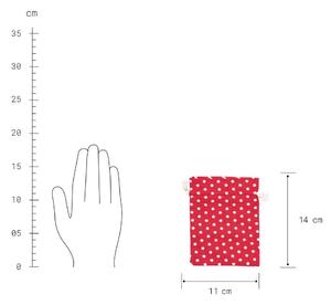 PACK-A-BAG Taštička hvězdy 11 x 14 cm - červená