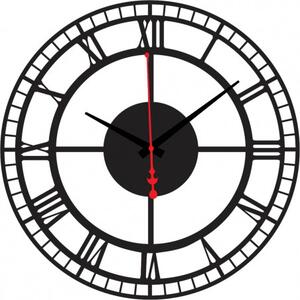 Nástěnné hodiny kruhového tvaru s římskými číslicemi I SENTOP X0073 i černé