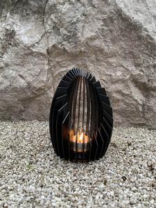 Fire4u kovovy svícen Luxury, černý matný