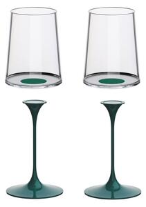 Sada 2 sklenice na bílé víno + 2 stopky Trebonn SplitGlass, 2 ks Barva: Zelená