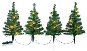 Weltbild Vánoční stromečky s LED osvětlením, 4 ks