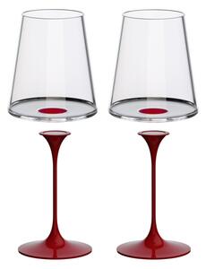 Sada 2 sklenice na červené víno + 2 stopky Trebonn SplitGlass Barva: Červená