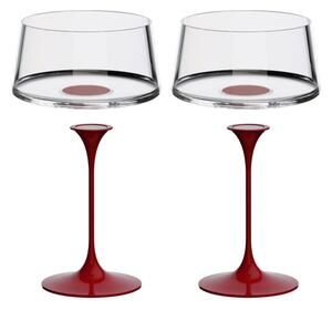 Sada 2 sklenice na šampaňské + 2 stopky Trebonn SplitGlass, 2 ks Barva: Červená