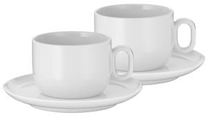 WMF - SADA 2x Šálek na cappuccino s podšálkem BARISTA 160 ml bílá