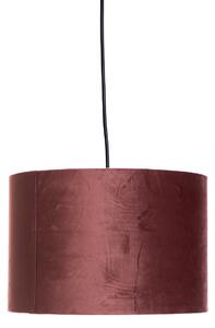 Moderní závěsná lampa růžová se zlatem 30 cm - Rosalina