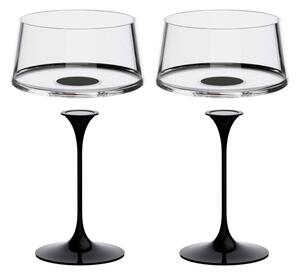 Sada 2 sklenice na šampaňské + 2 stopky Trebonn SplitGlass, 2 ks Barva: Černá