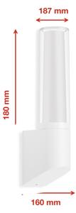 Telefunken 311306TF - LED Venkovní nástěnné svítidlo LED/8W/230V 4000K IP44 bílá
