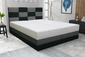 Boxspringová postel s úložným prostorem MARLEN COMFORT - 180x200, antracitová / šedá