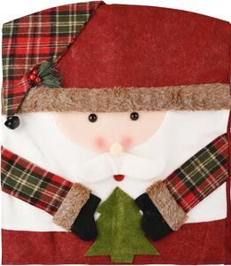 Potah na židli s motivem Santa Clause, rozměry 54x48 cm, určený pro jídelní židle