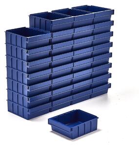 AJ Produkty Plastový box DETAIL, 300x230x100 mm, modrý, bal. 32 ks