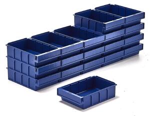 AJ Produkty Plastový box DETAIL, 300x188x80 mm, modrý, bal. 18 ks