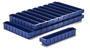 AJ Produkty Plastový box DETAIL, 500x94x80 mm, modrý, bal. 20 ks