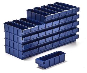 AJ Produkty Plastový box DETAIL, 300x94x80 mm, modrý, bal. 36 ks