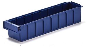 AJ Produkty Plastový box DETAIL, 500x115x100 mm, modrý