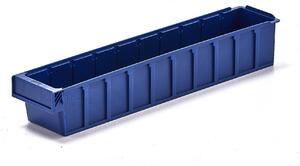 AJ Produkty Plastový box DETAIL, 600x115x100 mm, modrý
