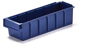 AJ Produkty Plastový box DETAIL, 400x115x100 mm, modrý
