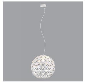 Lustr na lanku FROZEN 1xE27/60W/230V pr. 50 cm bílá