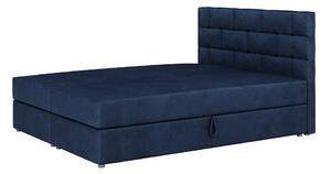 Boxspringová postel s úložným prostorem WALLY COMFORT - 120x200, modrá