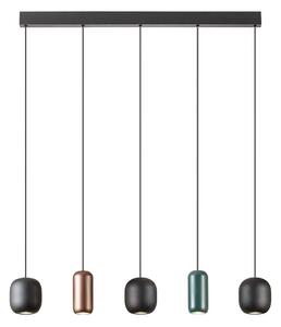 Redo 01-3481 - Lustr na lanku BOOM 5xGU10/10W/230V černá/zelená/hnědá