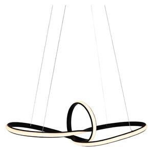 LED Lustr na lanku LED/44W/230V černá