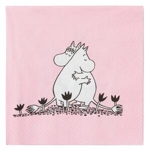 Arabia Ubrousky Moomin Love 33x33cm, 20ks / růžové