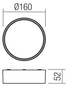 Redo 90496 - LED Venkovní stropní svítidlo URANIA LED/10W/230V 3000K IP65 hnědá