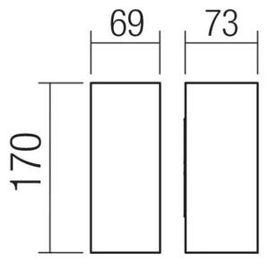 Redo 90635 - LED Venkovní svítidlo SONNY 2xLED/5W/230V 2200/3000/4000K IP54 bílá