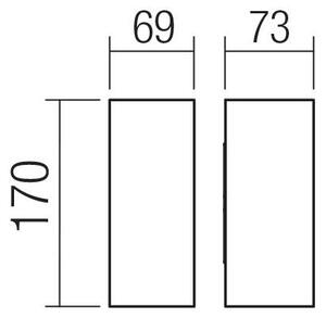 Redo 90637 - LED Venkovní svítidlo SONNY 2xLED/5W/230V 2200/4000K IP54 hnědá