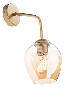 Redo 01-2617 - Nástěnná lampa PIERCE 1xE27/42W/230V zlatá/kouřová
